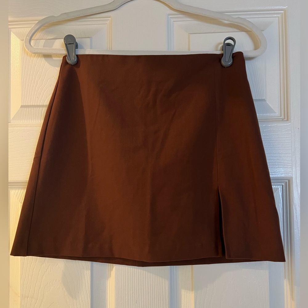Aritzia Brown Mini Skirt